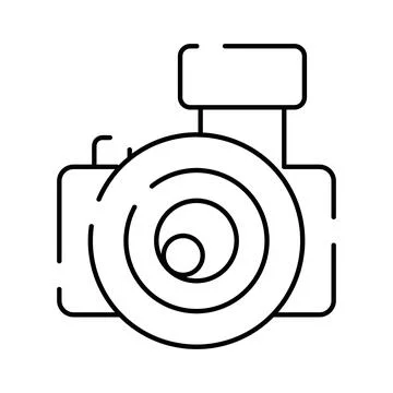 Digital camera capturing moments and creating images Stock Illustration