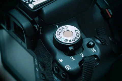 Digital camera closeup Stock Photos