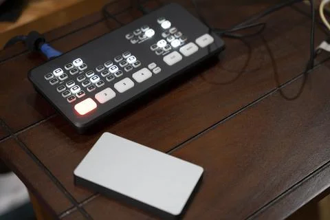 Digital camera control consule Stock Photos