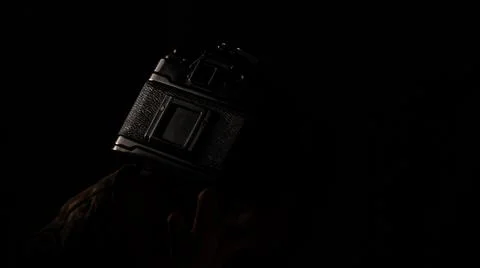 Digital camera in dark Stock Photos