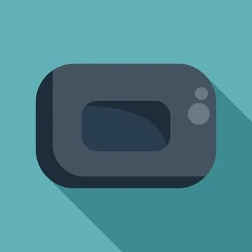 Digital camera device flat design illustration technology 스톡 일러스트
