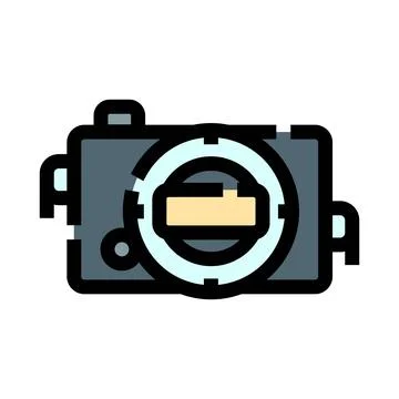 Digital camera focus capturing image icon illustration Stock Illustration