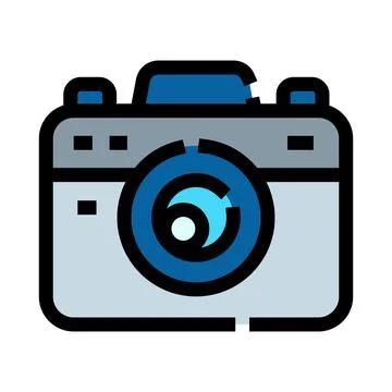 Digital camera icon capturing important moments Stock Illustration