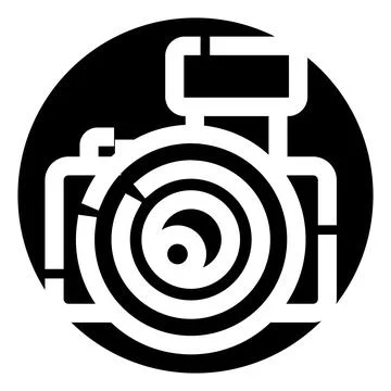 Digital camera icon capturing memorable moments in technology Stock Illustration