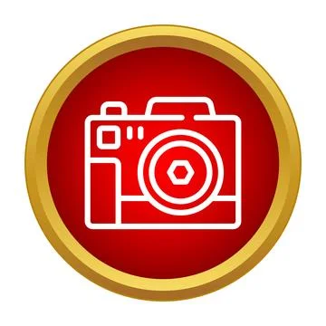 Digital camera icon capturing memories and moments Stock Illustration