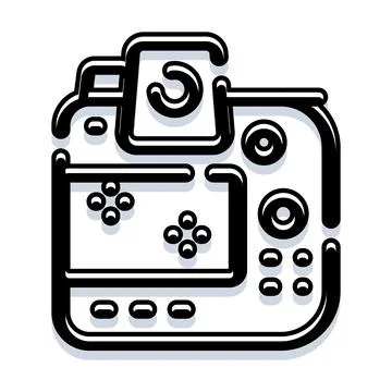 Digital camera icon capturing memories and technology concept Stock Illustration