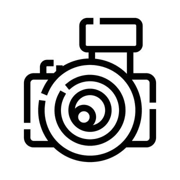 Digital camera icon capturing special moments 스톡 일러스트