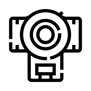 Digital camera icon illustrating video recording technology Stock-Illustration