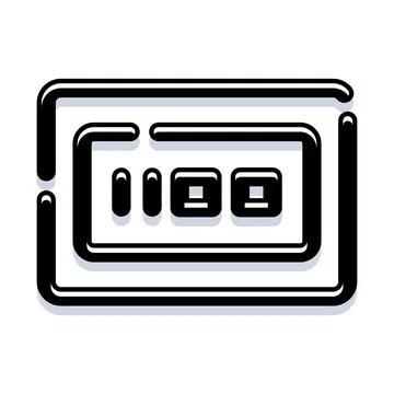 Digital camera icon with a lens and display 스톡 일러스트