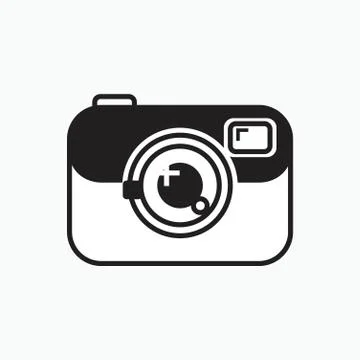 Digital camera icon or logo isolated sign symbol vector illustration - Collectio Stock Illustration