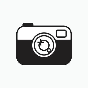 Digital camera icon or logo isolated sign symbol vector illustration - Collectio 스톡 일러스트