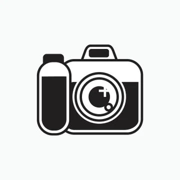 Digital camera icon or logo isolated sign symbol vector illustration - Collectio 스톡 일러스트
