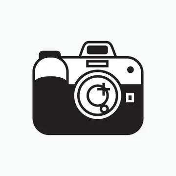 Digital camera icon or logo isolated sign symbol vector illustration - Collectio 스톡 일러스트