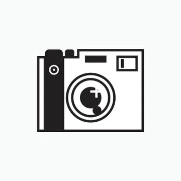 Digital camera icon or logo isolated sign symbol vector illustration - Collectio 스톡 일러스트