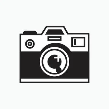 Digital camera icon or logo isolated sign symbol vector illustration - Collectio Stock Illustration