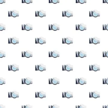Digital camera icon pattern illustrating photography background Stock Illustration