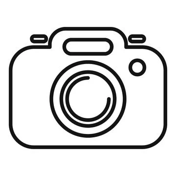 Digital camera icon representing photography and image capture Illustrazione stock