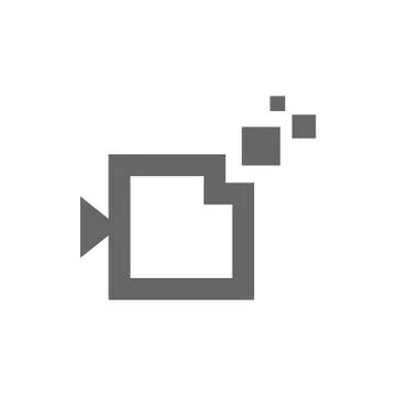 Digital camera icon on white background. Vector illustration. Stock Illustration