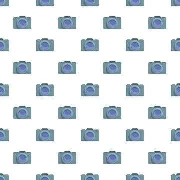 Digital camera icons creating seamless pattern background イラスト素材