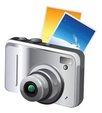 Digital Camera, illustration Stockillustratie
