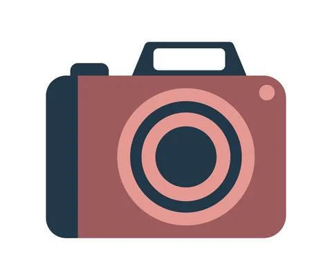 Digital camera isolated Stock Illustration