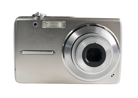 Digital camera isolated on white Stock Photos