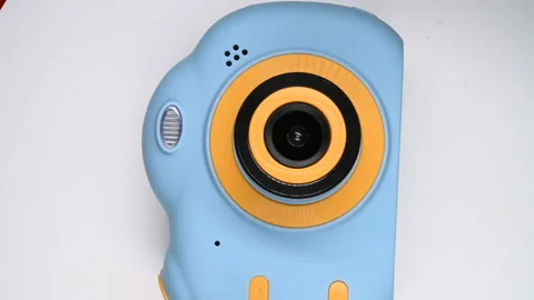 A digital camera for kid Stock Footage 119676700