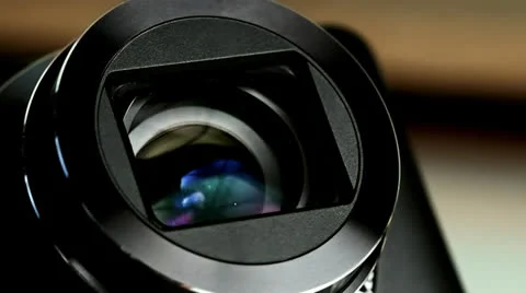Digital Camera Lens Stock Footage 25333402