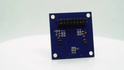 Digital camera lens IP security spy cam electronic component. Electronics diy. 動画素材 176021596