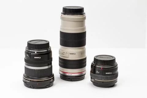 Digital camera lenses Stock Photos
