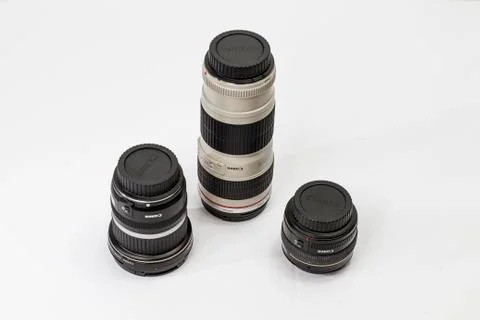 Digital camera lenses Stock Photos