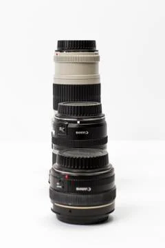 Digital camera lenses Stock Photos