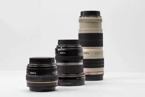 Digital camera lenses Stock Photos