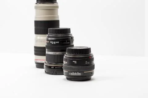 Digital camera lenses Stock Photos