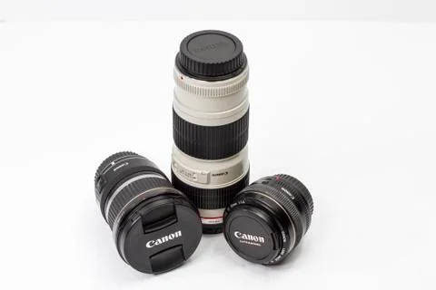 Digital camera lenses Stock Photos