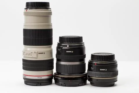 Digital camera lenses Stock Photos
