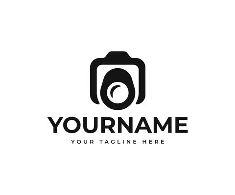 Digital camera logo design. Photography vector design Stock Illustration