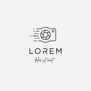 Digital Camera Logo Template Vector Design Symbol Illustrazione stock