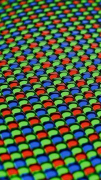 Digital camera matrix - super close up - RGB - 3D illustration イラスト素材