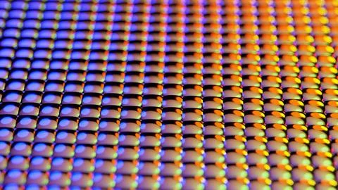 Digital camera matrix - super close up - 3D illustration イラスト素材