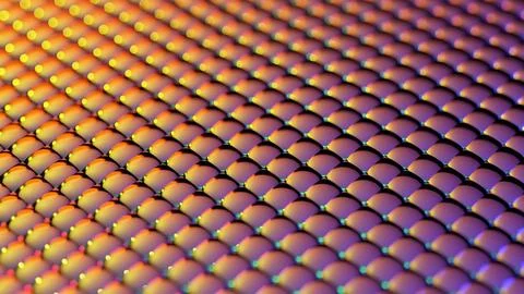 Digital camera matrix - super close up - 3D illustration イラスト素材