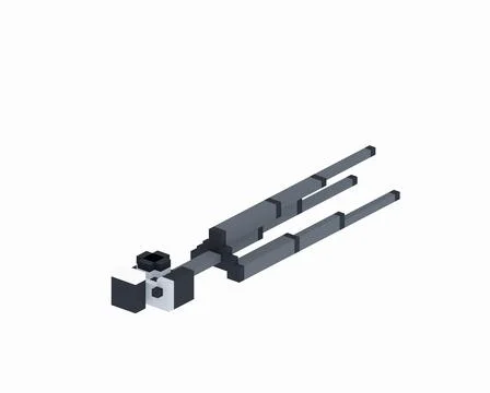 Digital camera, mirrorless camera with flashlight and metal steel tripod Stock Illustration