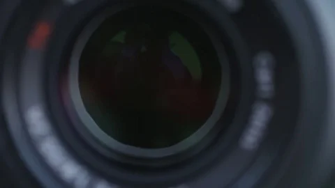 Digital camera photo lens with shutter Video stock 71568797