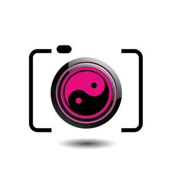 Digital Camera- photography logo Stock Illustration