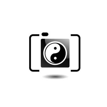 Digital Camera- photography logo Stock Illustration