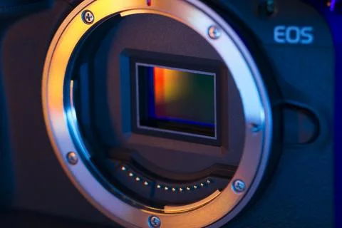 Digital camera sensor Stock Photos