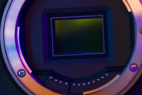Digital camera sensor Stock Photos