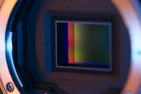 Digital camera sensor Stock Photos
