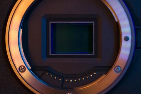 Digital camera sensor Stock Photos