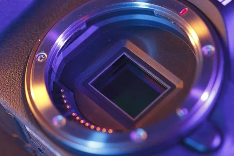 Digital camera sensor Stock Photos
